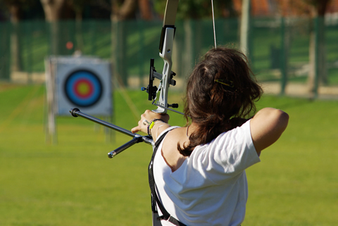 Image of a person using a bow
